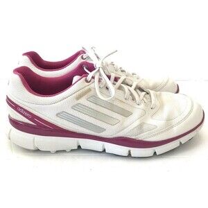 Adidas Women's Sz 9 Adizero Sneakers Waterproof Running Walking Shoes White Pur